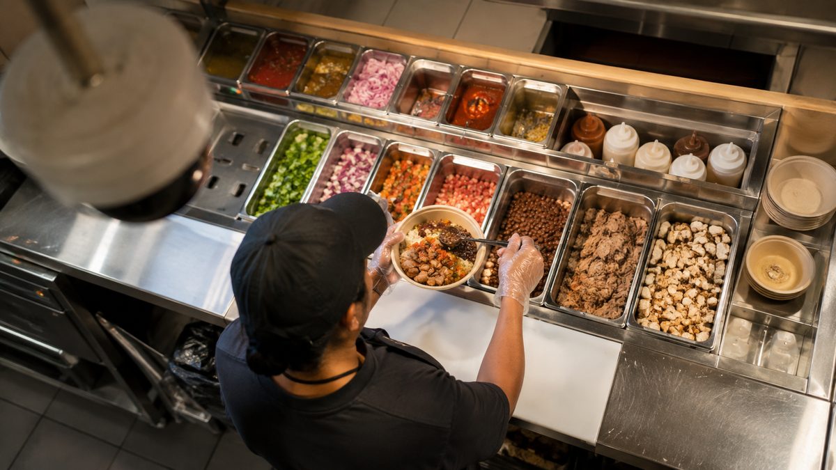 TamTov AI vision detecting ingredients and actions at a restaurant prep station